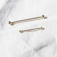 9k gold scaffold earring- seol-gold