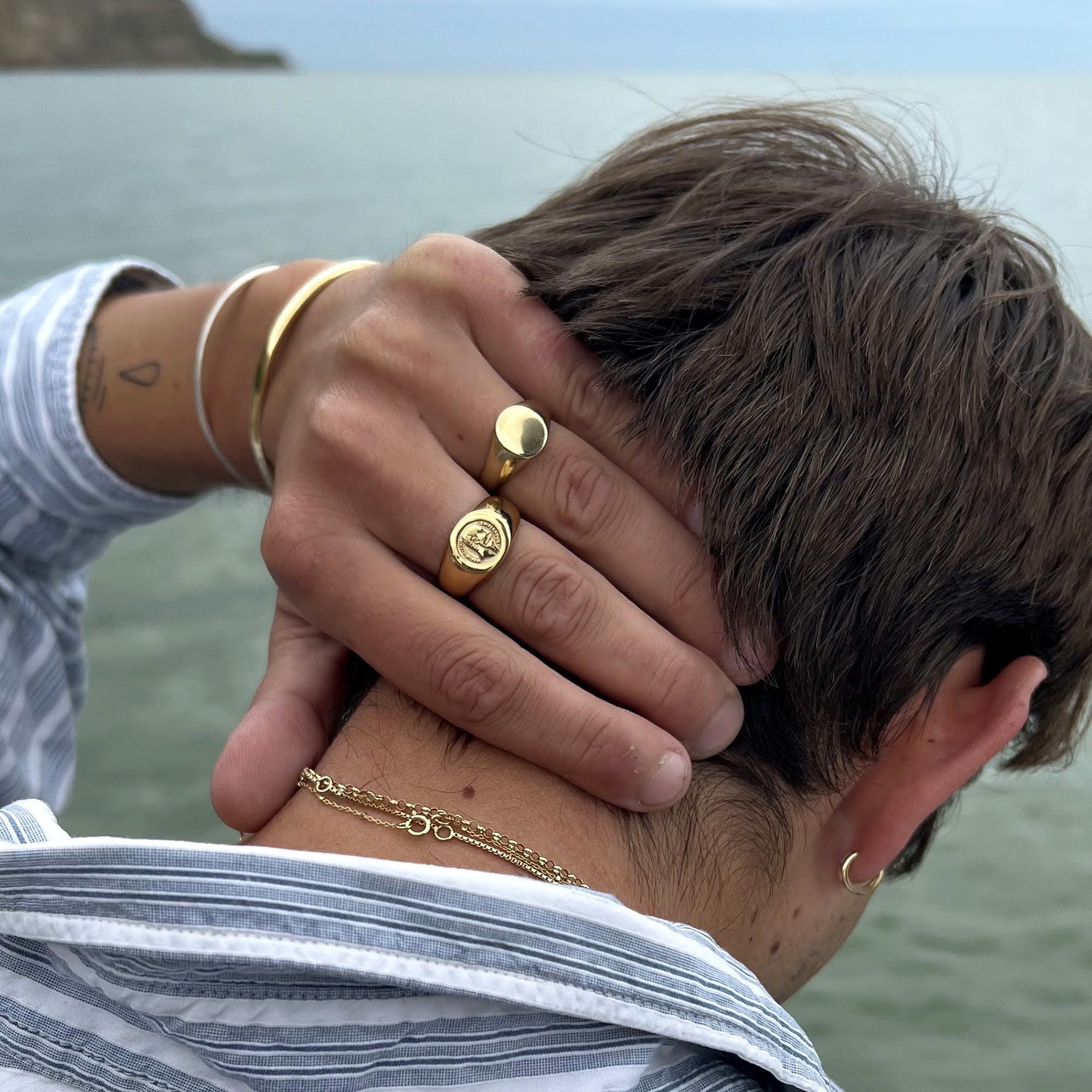 18ct Gold Vermeil Maximilian I of Mexico Signet Ring (Mens)