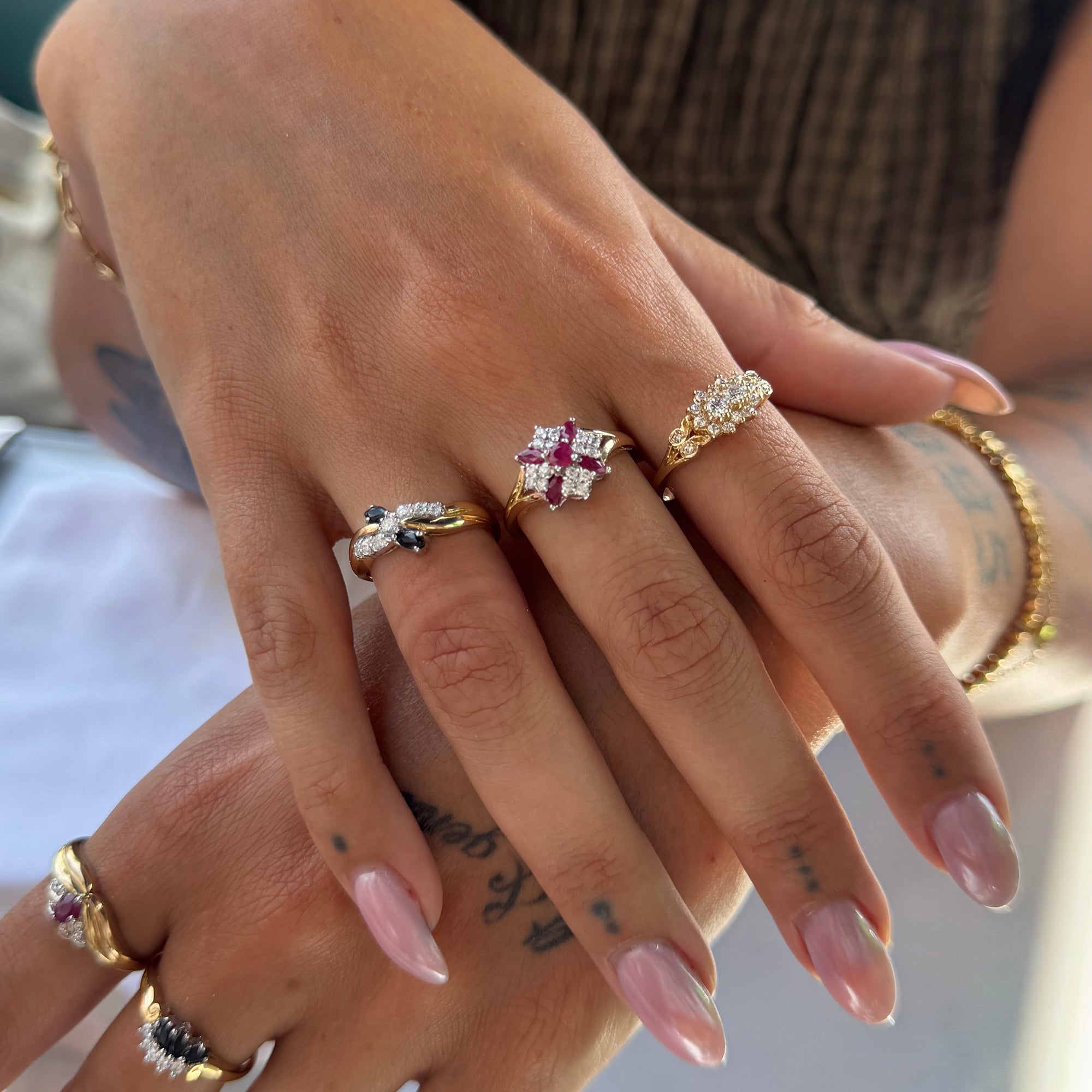 solid gold vintage ring - seolgold