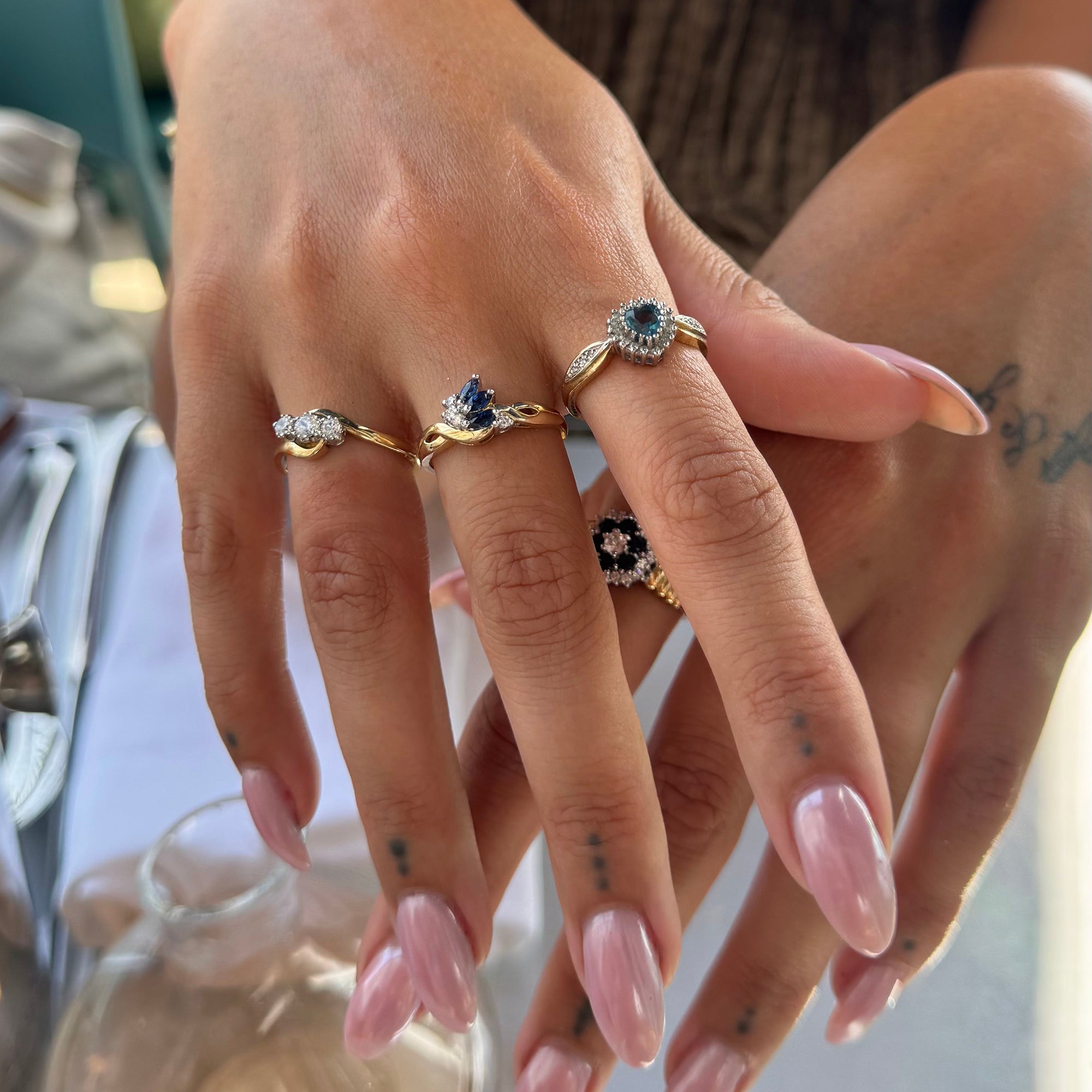 solid gold vintage ring - seolgold