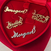 gold - silver - custom vintage nameplate - seolgold