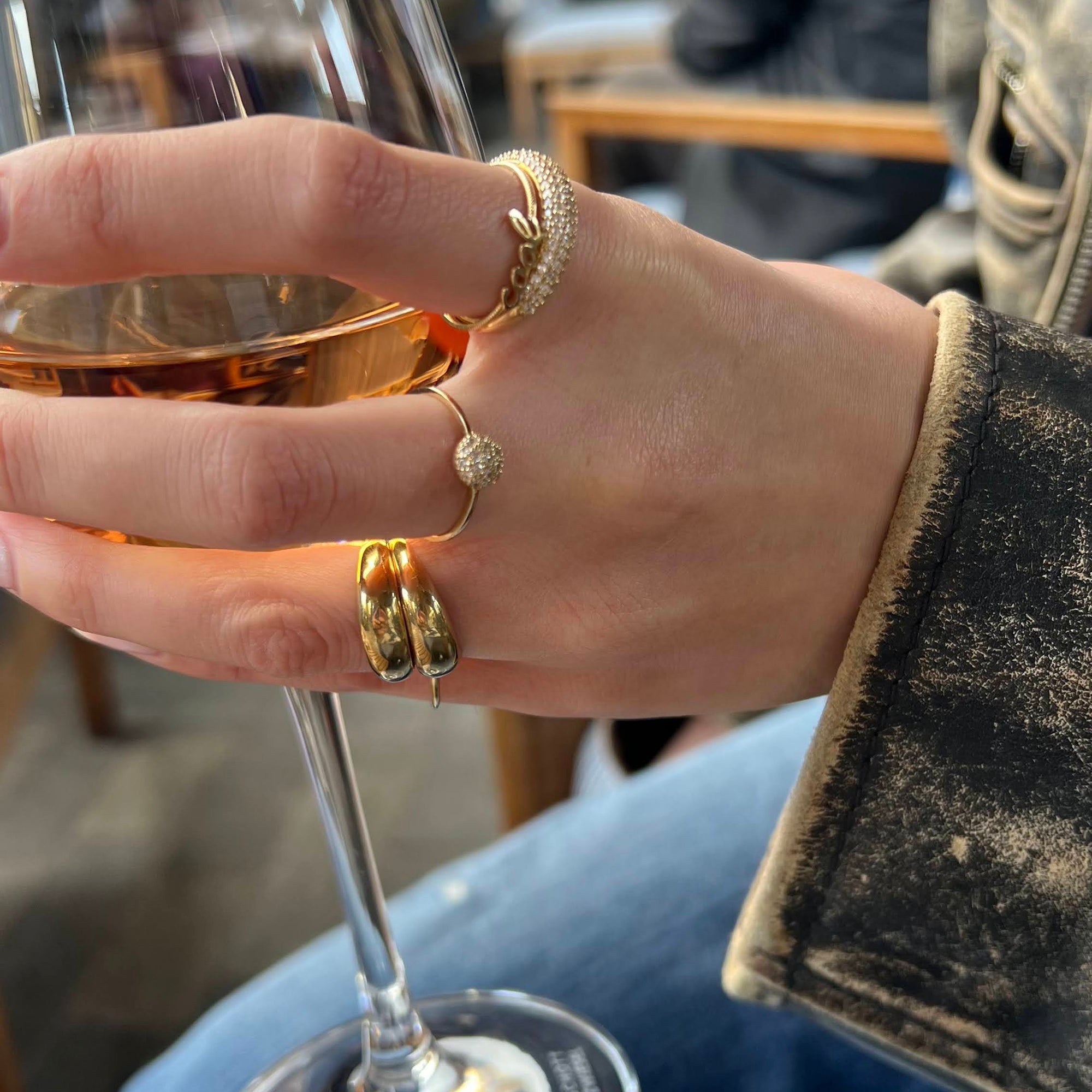 solid gold vintage ring - seolgold