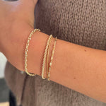 9ct Solid Gold Rope Chain Bracelet