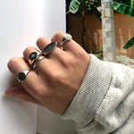 chunky silver ring - seolgold