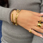 Seol gold - mariner chain bar bracelet