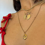 Engravable best friend necklace - seol gold - seol + gold