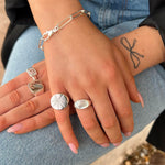 silver chunky bracelet - seolgold