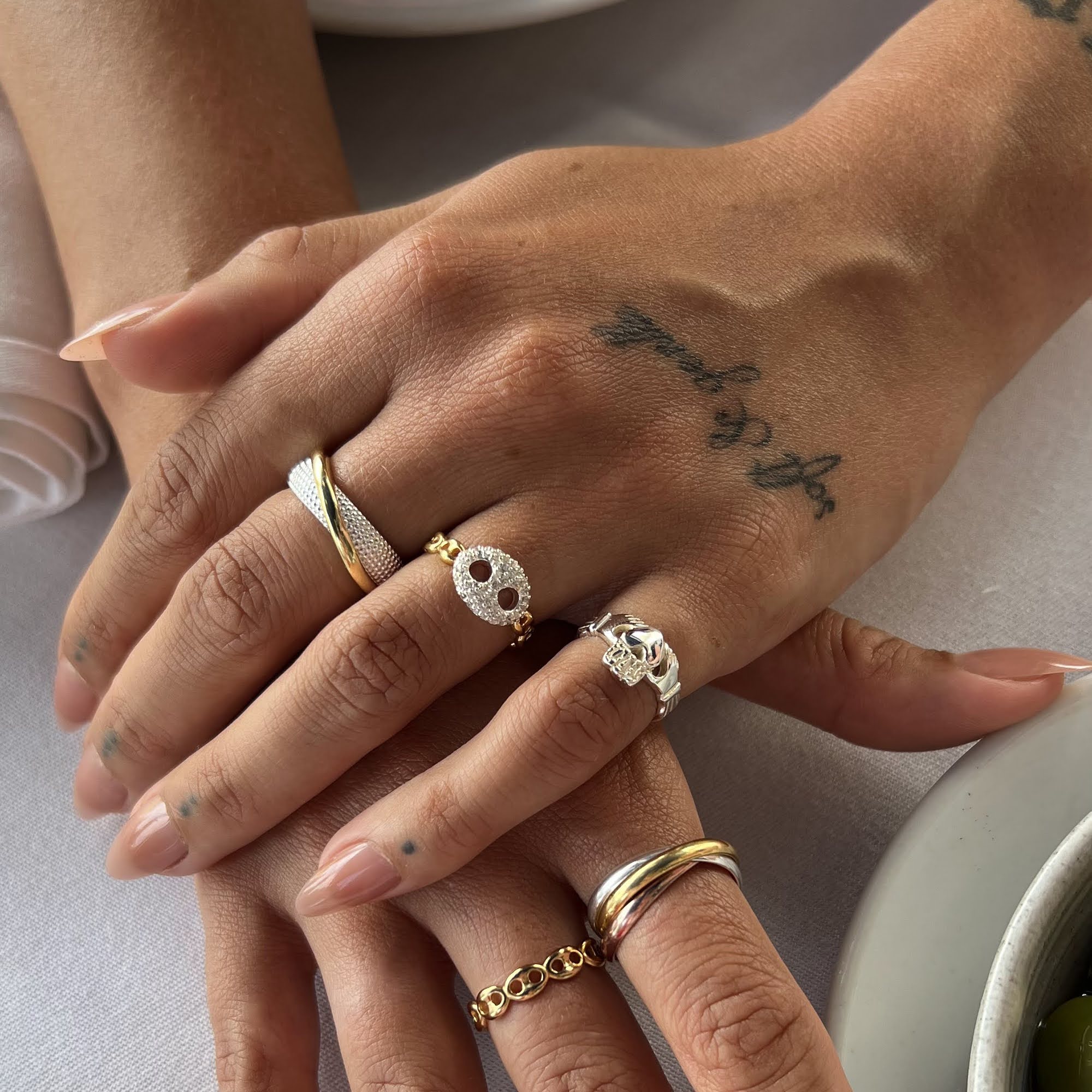 silver claddgh pinky finger ring - seolgold