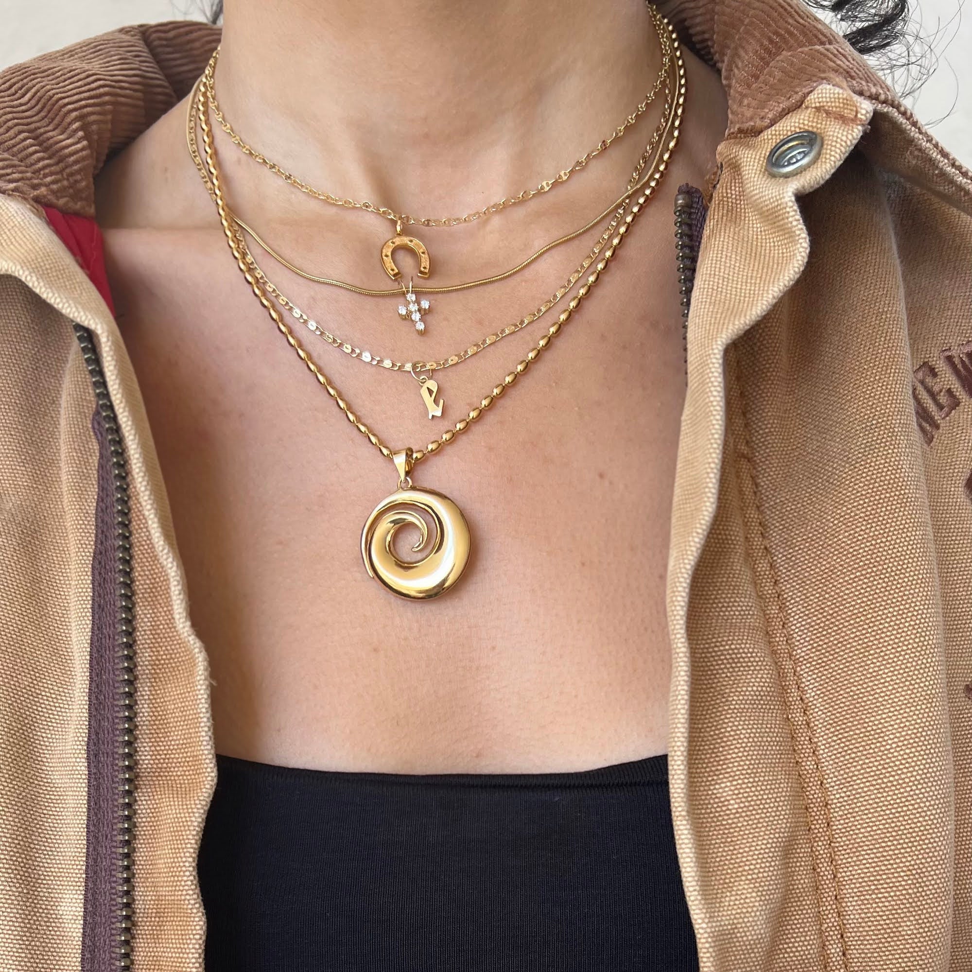 horse shoe pendant - seolgold