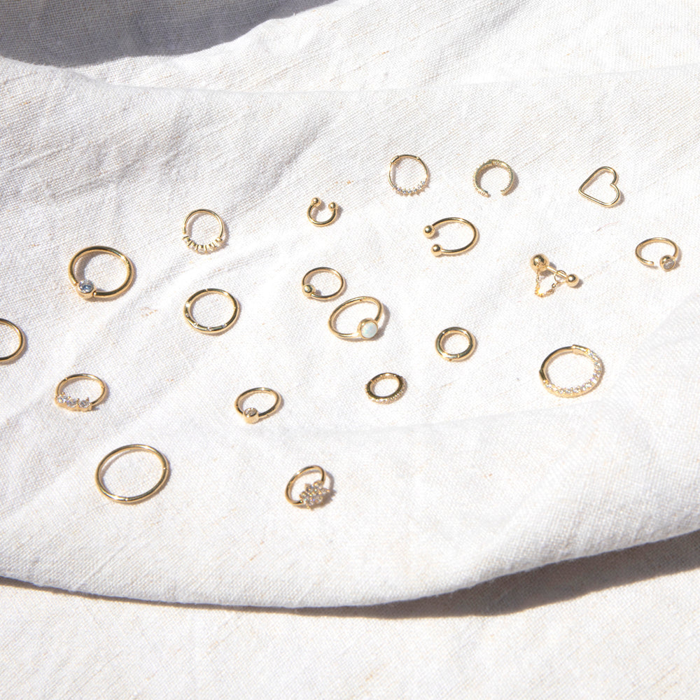 9ct Solid Gold cartilage stud - seol-gold