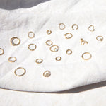 gold cartilage earrings - seol-gold