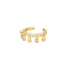 Seol Gold - Bezel Drop Cuff Earring