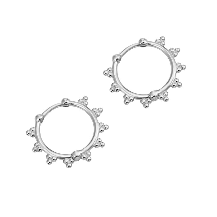 Seol Gold - Beaded Hoops