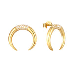 18ct Gold Vermeil Large Tusk Earrings