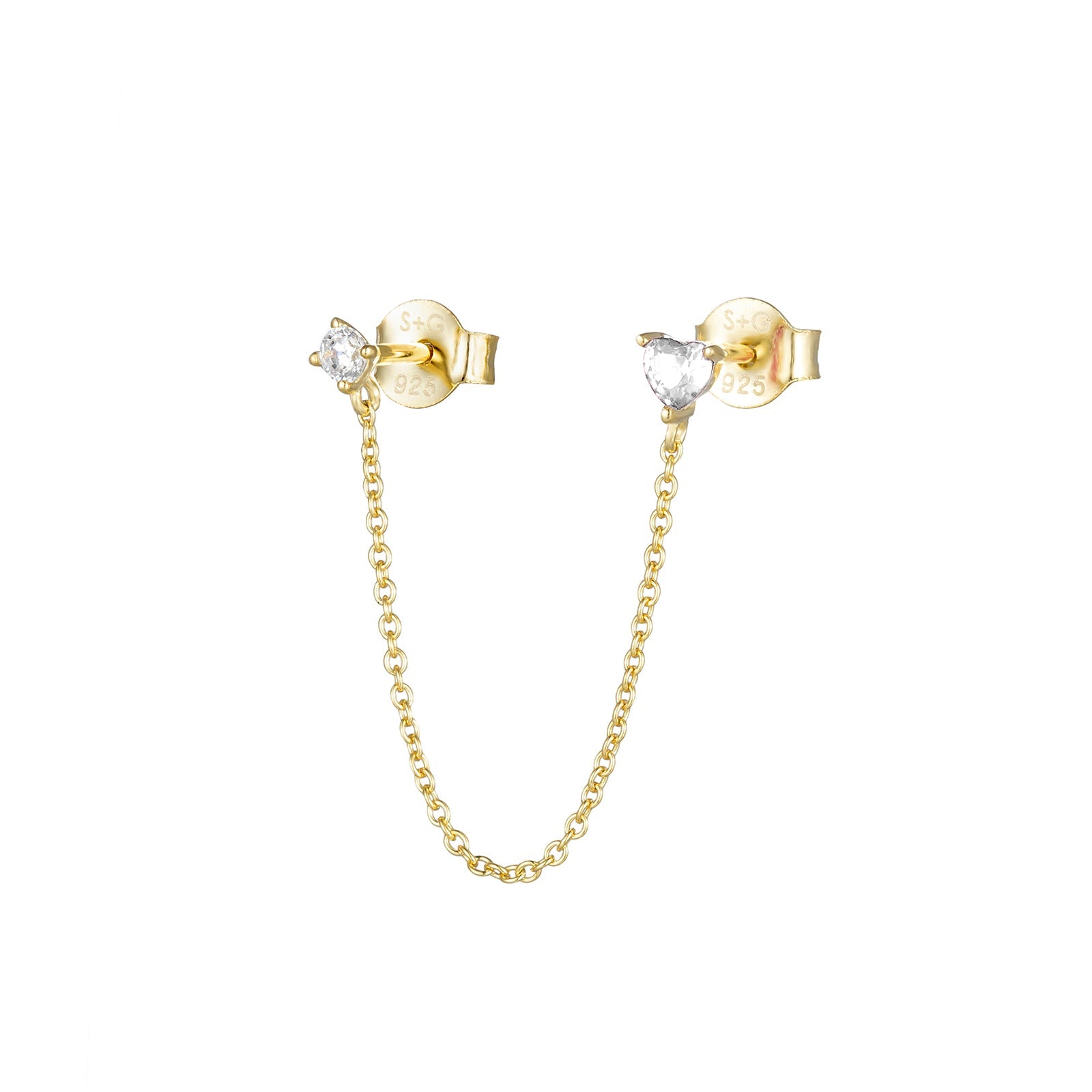 heart earring - seolgold