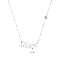 silver Libra necklace - seolgold