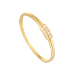 cubic zirconia eternity ring - seol-gold