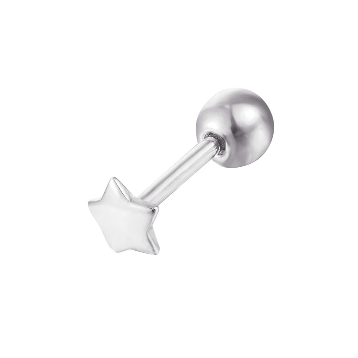 silver cartilage stud - seol-gold