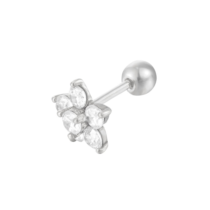 silver cartilage stud - seol-gold