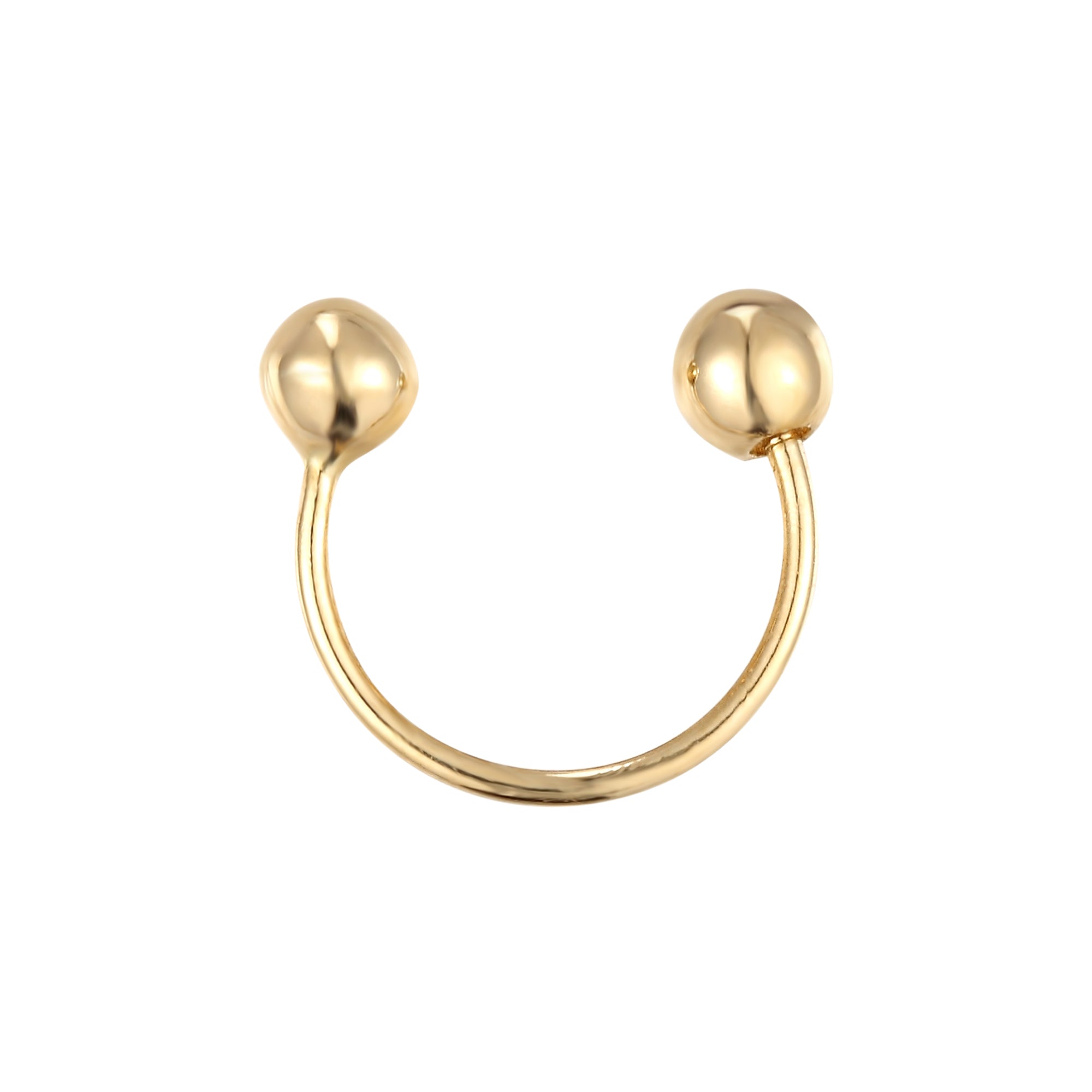 gold cartilage earring - seol-gold