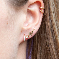 9ct Solid Gold Angel Stud Earrings - seol-gold