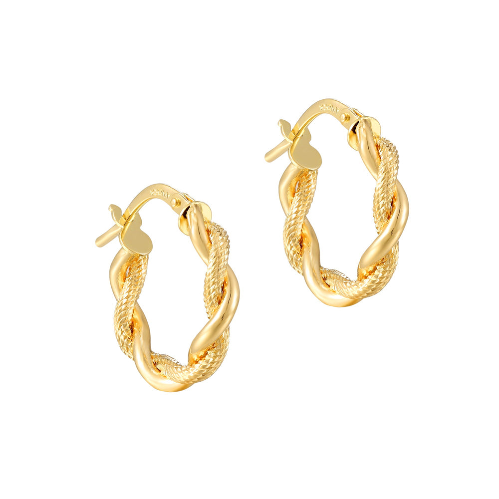 9ct Solid Gold - hoop earrings - seolgold