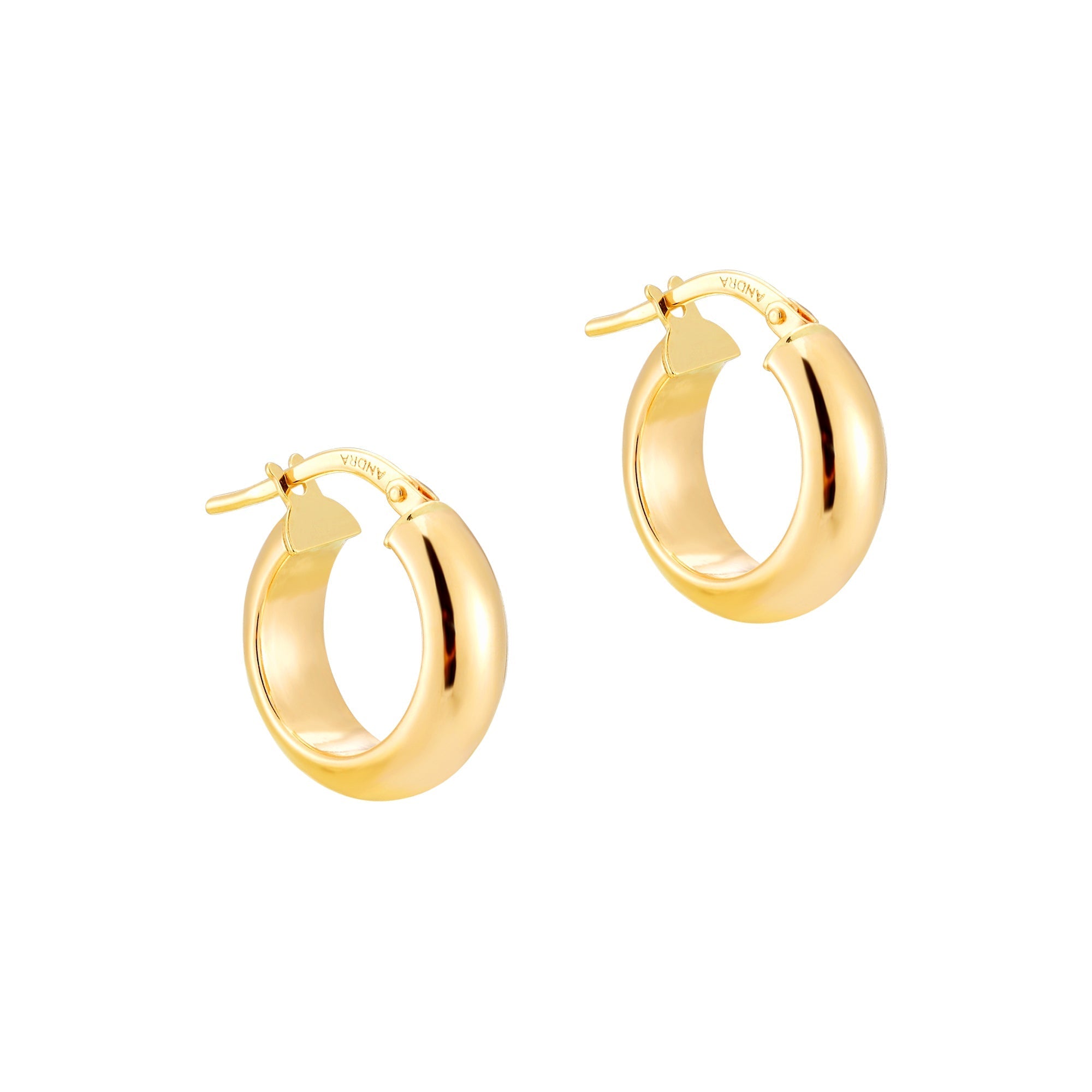 Seol Gold- Thick Curved Creole Hoops