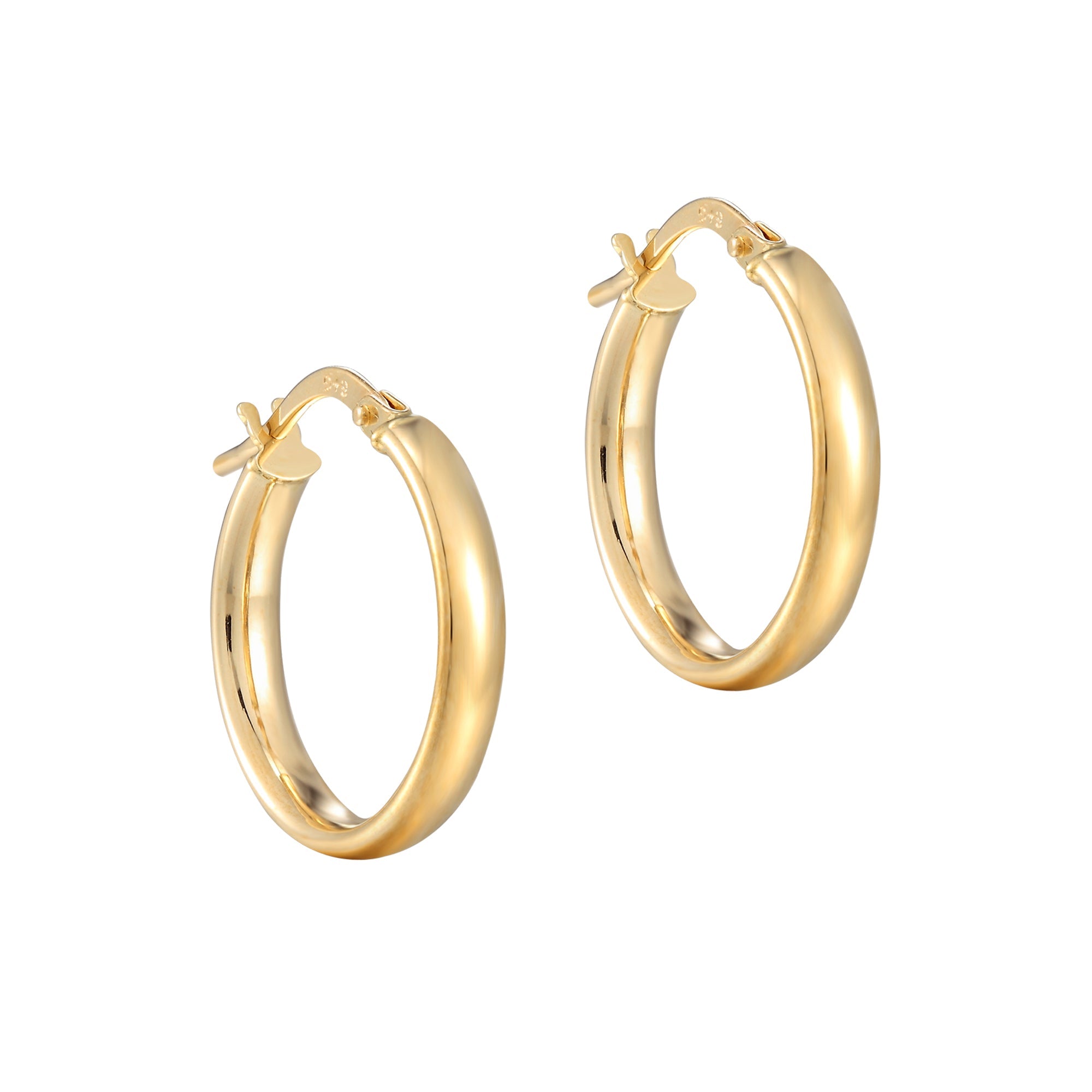 large gold hoops - seolgold