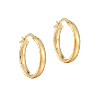 large gold hoops - seolgold