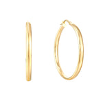 large gold hoops - seolgold