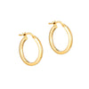 9ct Solid Gold Flat Creoles - seol-gold