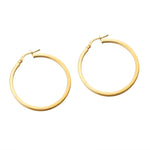 9ct Gold large thin creoles - seol-gold