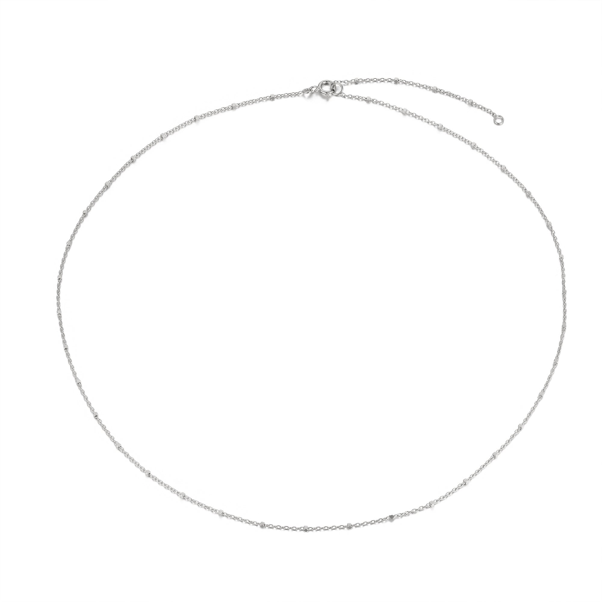 silver chain necklace - seol gold