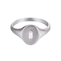 silver signet ring - seolgold