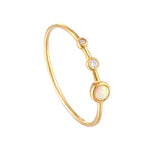 gold opal ring - seol-gold