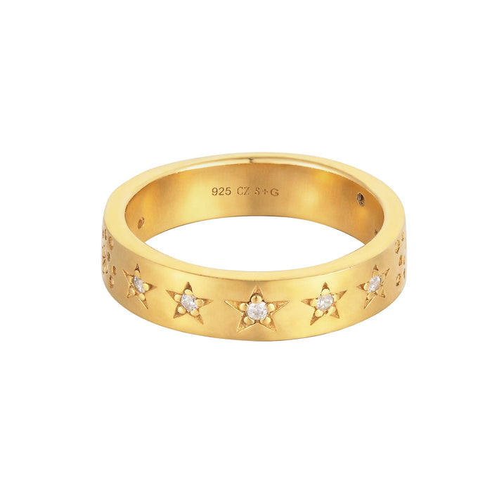 Star Studded Constellation Ring - seol-gold