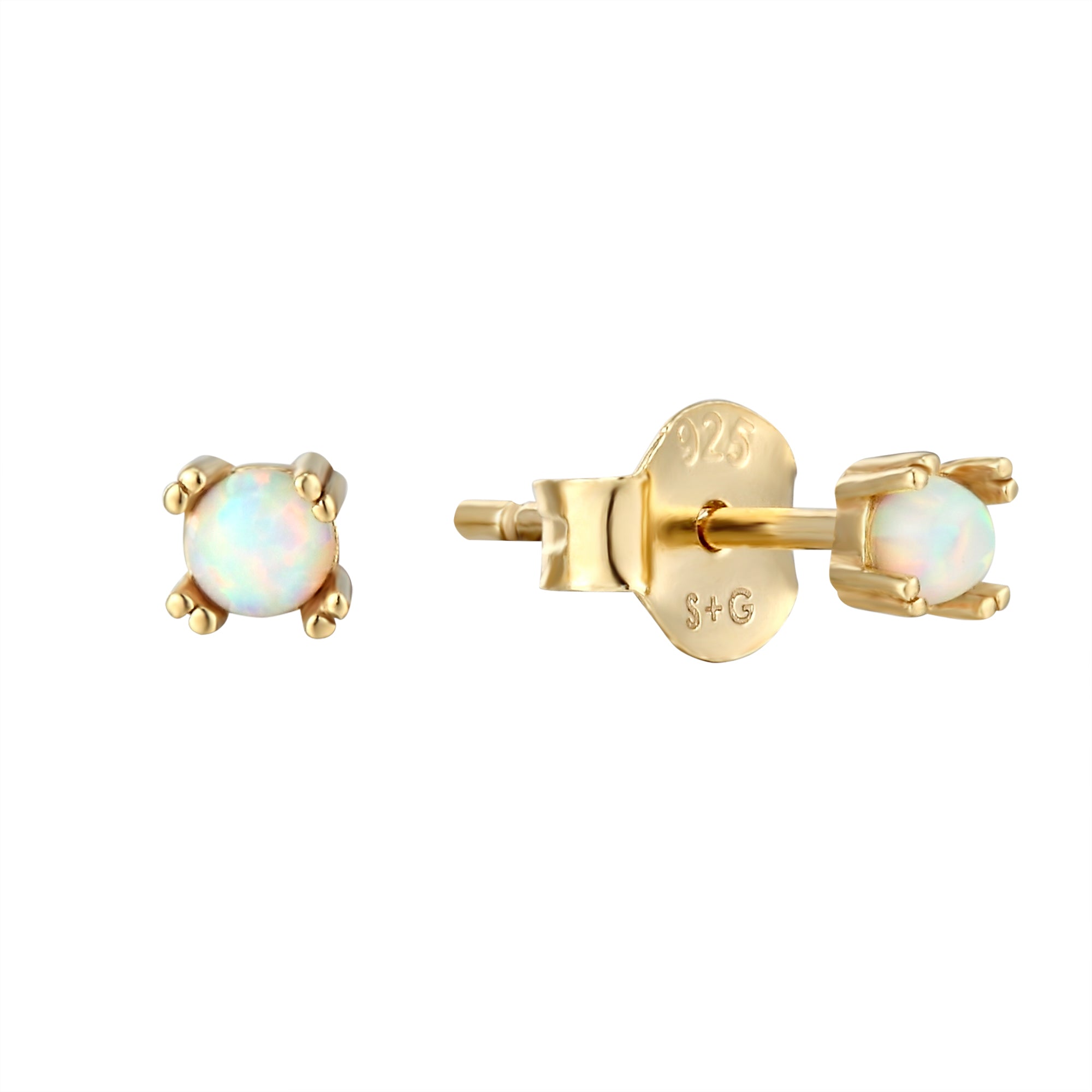 18ct Gold Vermeil opal earring - seolgold