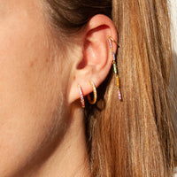  CZ Drop Stud Earrings - seol-gold