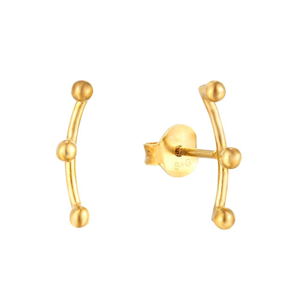 9ct gold stud earring - seolgold 