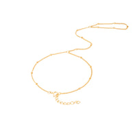 18ct Gold Vermeil Saturno Hand Chain Ring Bracelet - seolgold