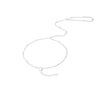 Sterling Silver Saturno Hand Chain Ring Bracelet - seolgold