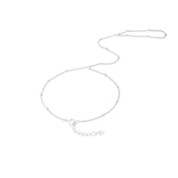Sterling Silver Saturno Hand Chain Ring Bracelet - seolgold