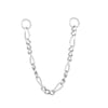 seol + gold - hoop - figaro chain connector