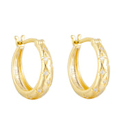 gold star hoops - seolgold