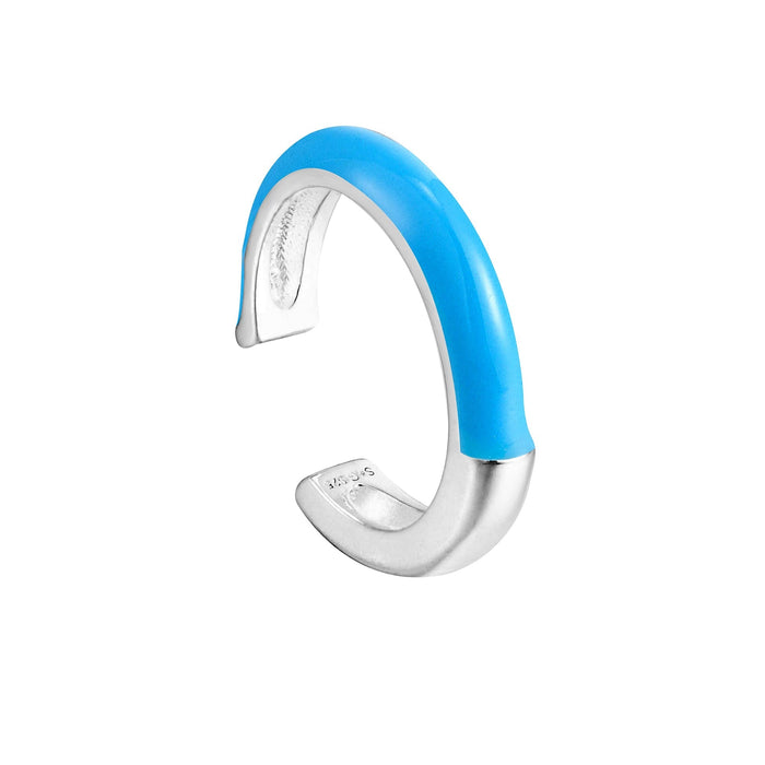 enamel earring - seol gold