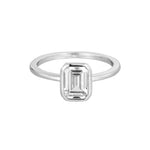 Sterling Silver CZ Baguette Ring