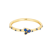 gold sapphire ring - seolgold