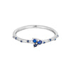 silver - sapphire ring - seolgold
