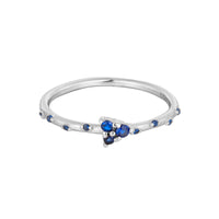 silver - sapphire ring - seolgold