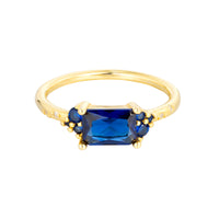 sapphire cz ring - seolgold